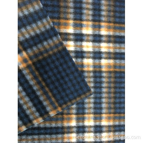 Polar Fleece Printing Plaid Fabric